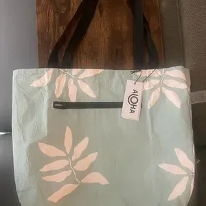ALOHA Collection | Bags | Aloha Collection Black And Pink Tote Bag With ...